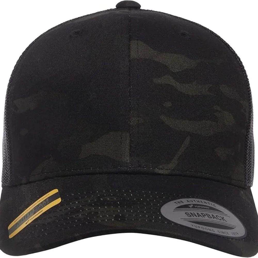 NWT Multicam Black Yupoong Camo Adjustable Snapback